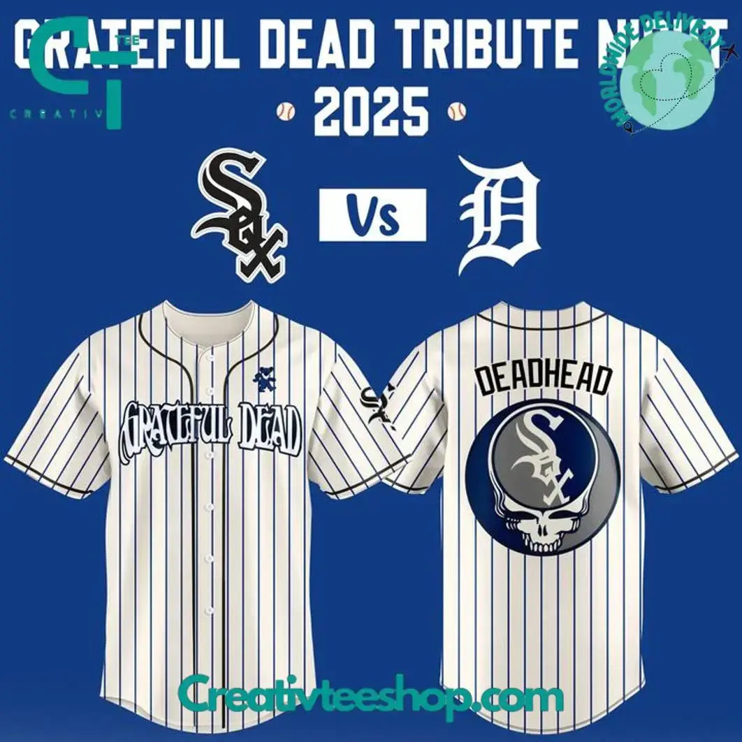 Chicago White Sox Grateful Dead Tribute Night 2025 Special Baseball Jersey Image