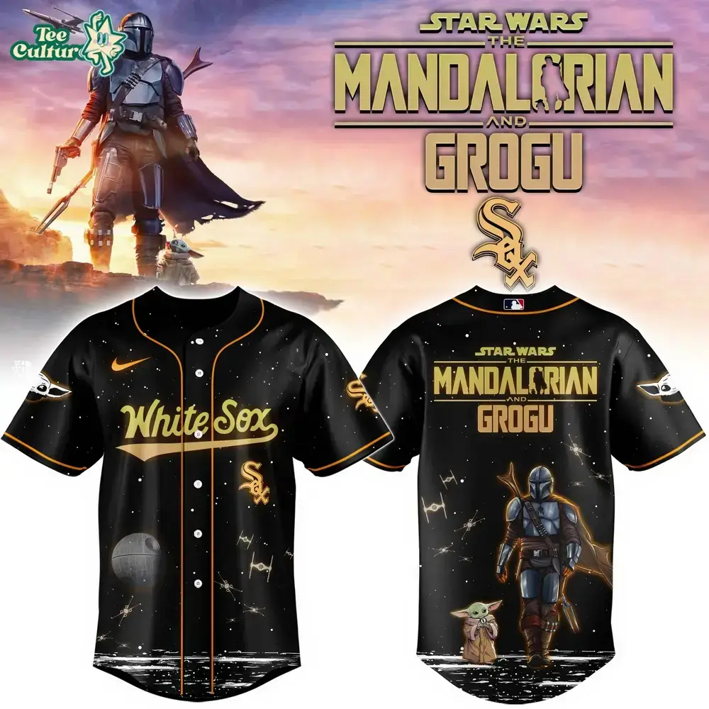 Chicago White Sox Grogu & Mandalorian Special Edition Baseball Jersey Image