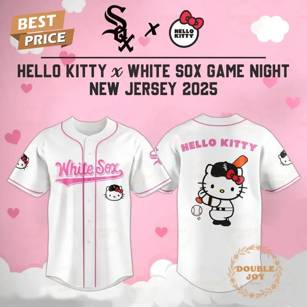 Chicago White Sox Hello Kitty X Cubs Game Night 2025 New Limited Edition Baseball Jersey Image
