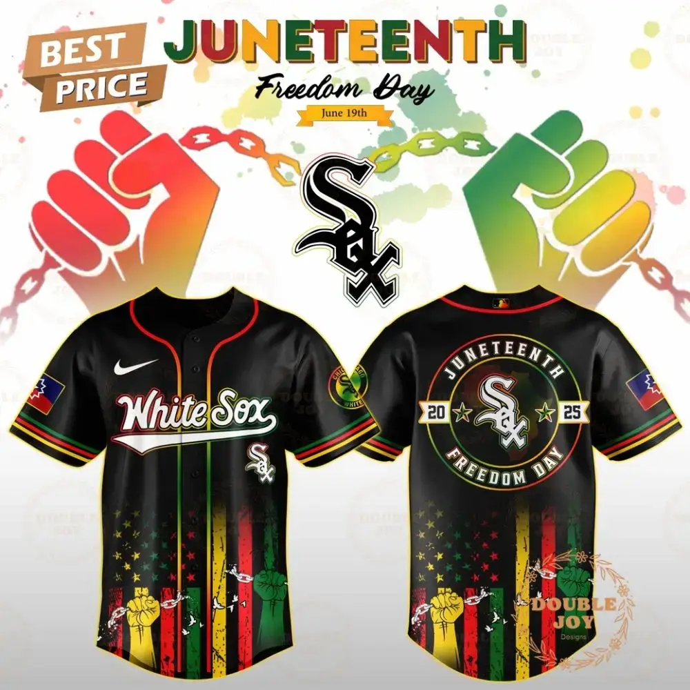Chicago White Sox Juneteenth Freedom Day 2025 Special Edition Baseball Jersey Image