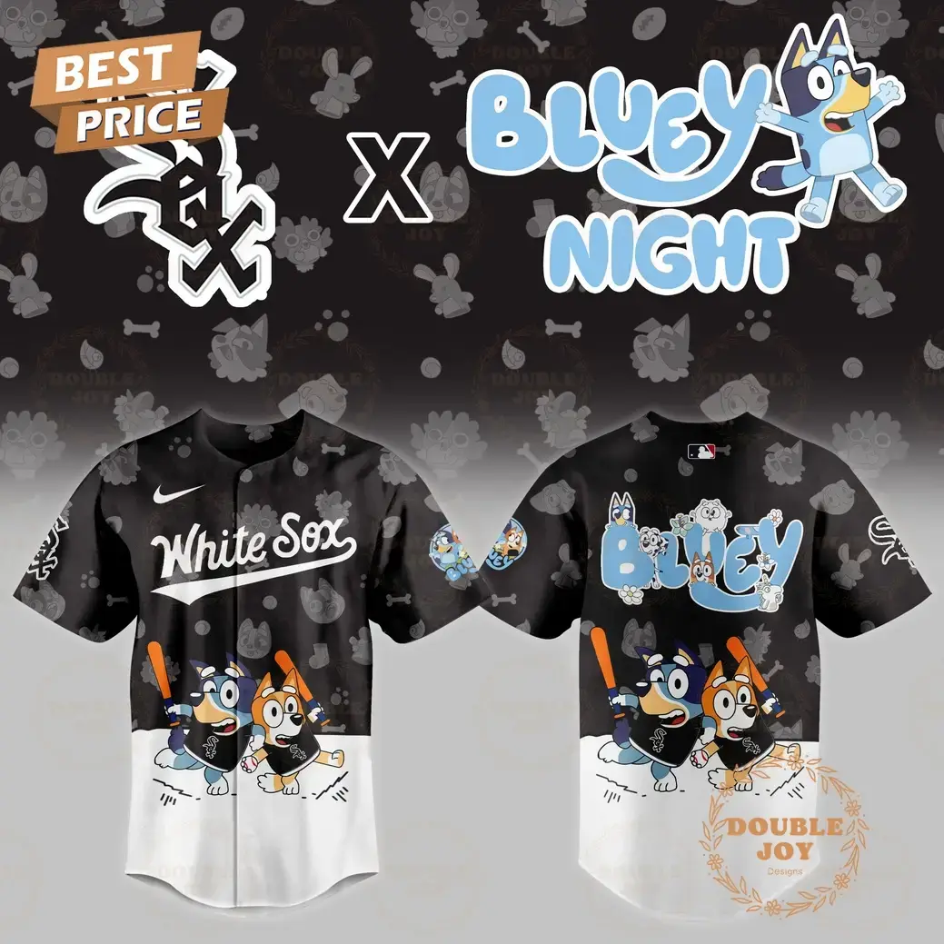Chicago White Sox MLB x Bluey Night 2025 Limited Edition Baseball Jersey Image