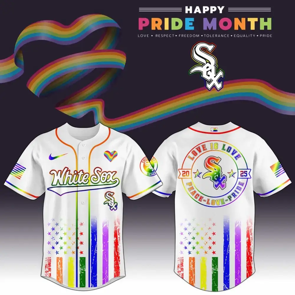 Chicago White Sox Mlb X Happy Pride Month Limited Edition Jersey Image
