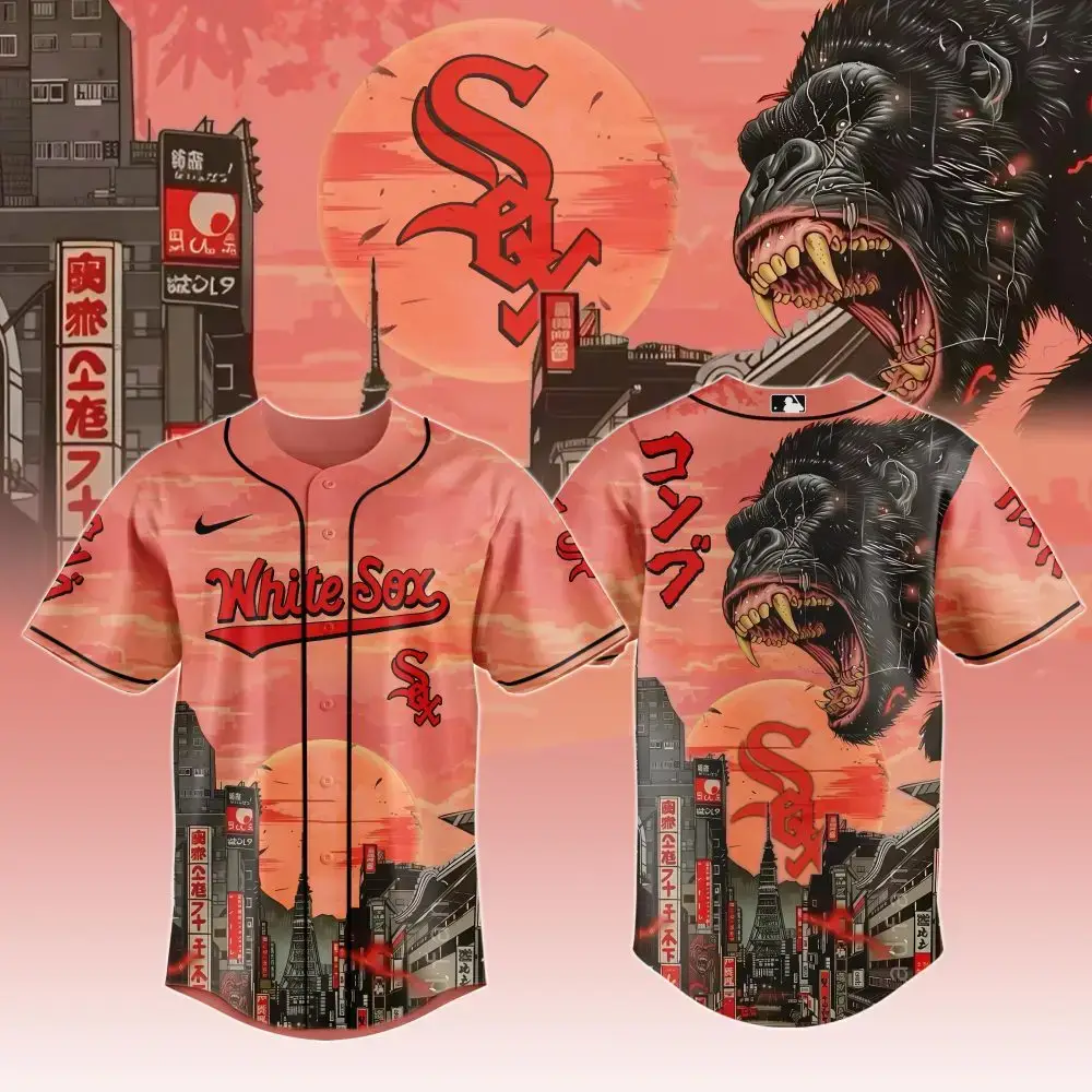 Chicago White Sox Mlb X Kong Collection 1 Baseball Jersey Image