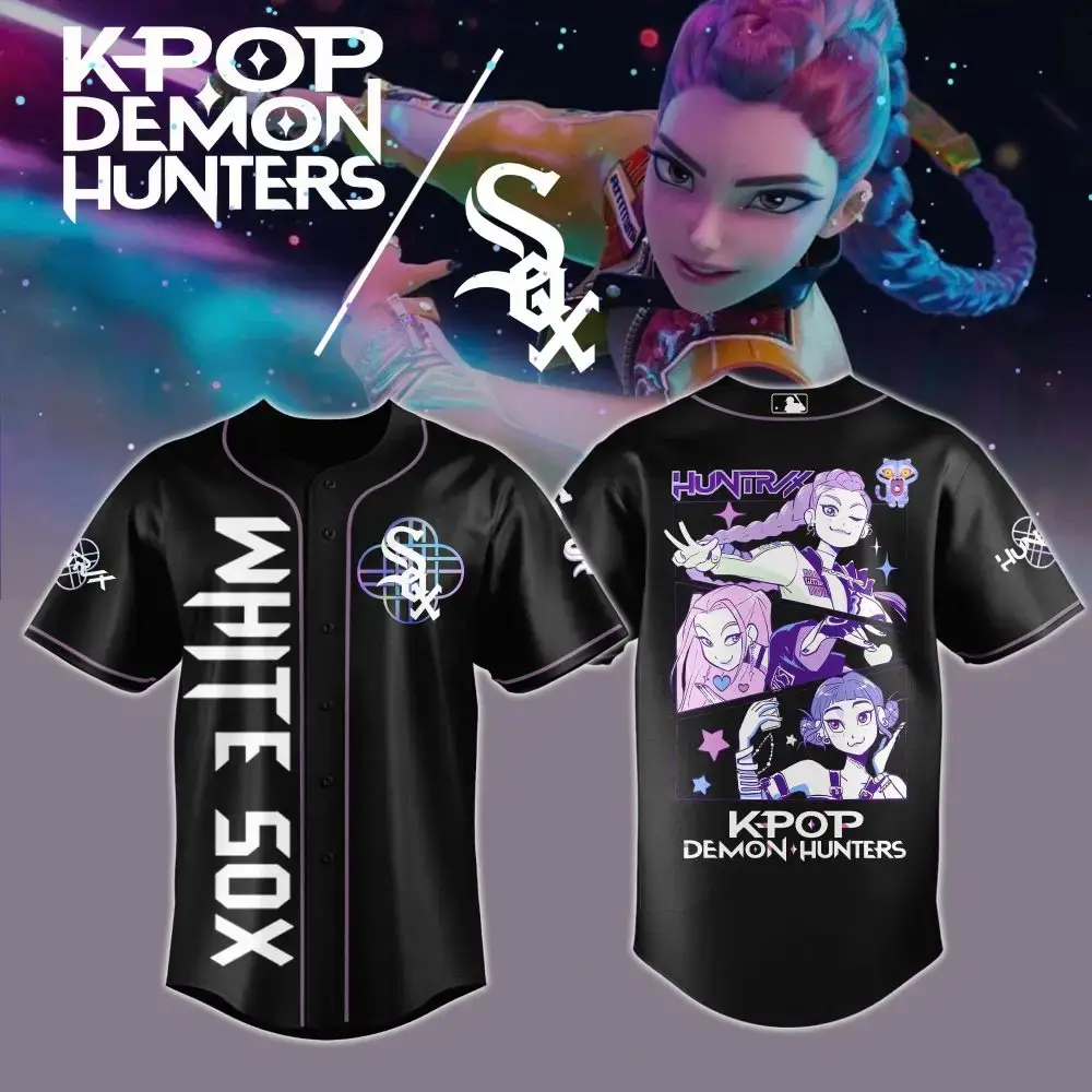 Chicago White Sox Mlb X Kpop Demon Hunters Baseball Jersey Image