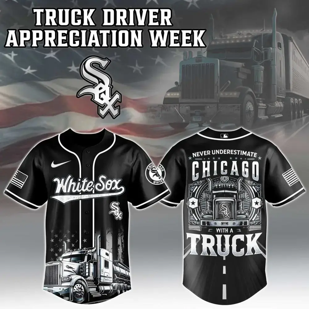 Chicago White Sox Mlb X Nation Truck Driver Appreciation Week Limited Edition Jersey Image