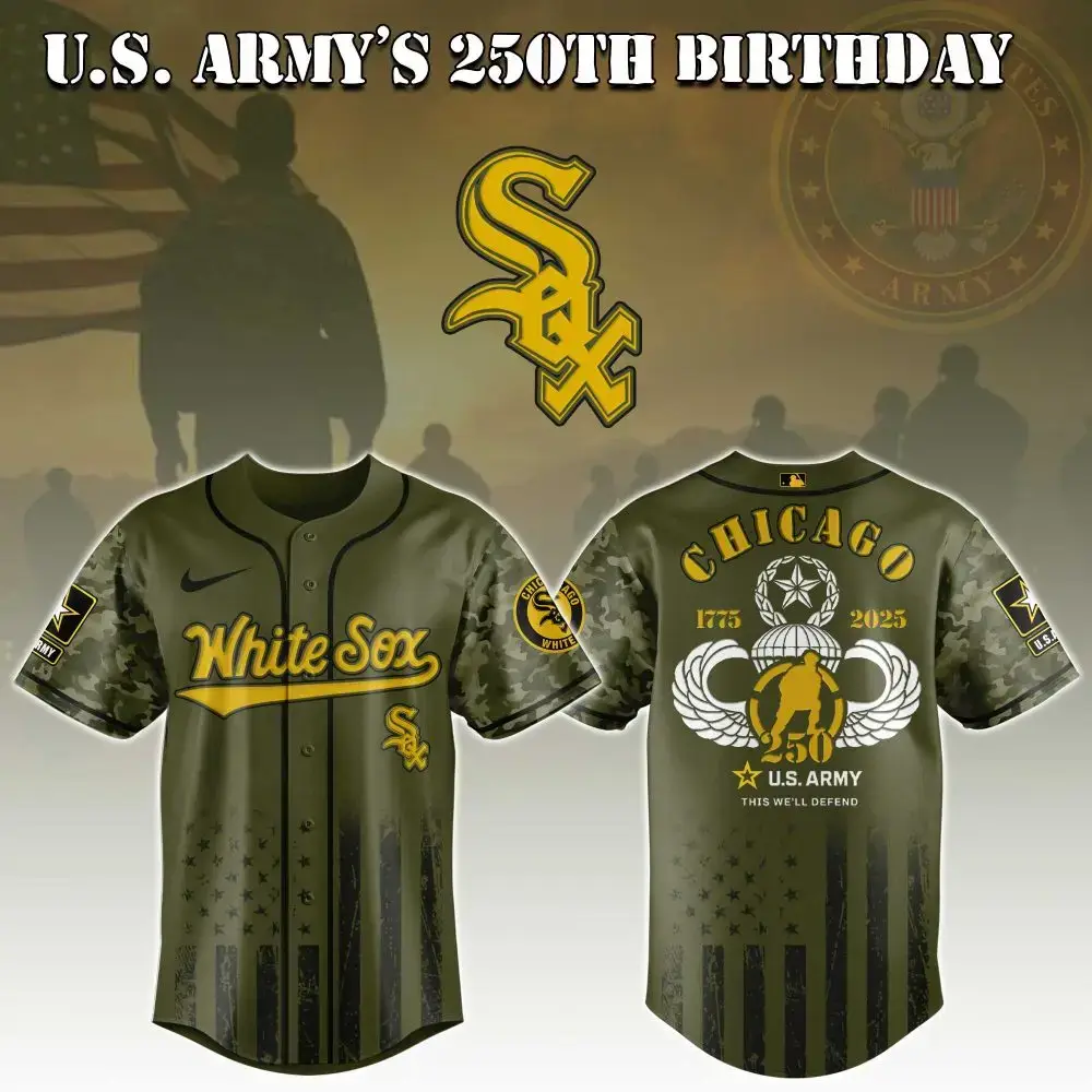 Chicago White Sox Mlb X U.S. Army This We'Ll Defend Baseball Jersey Image
