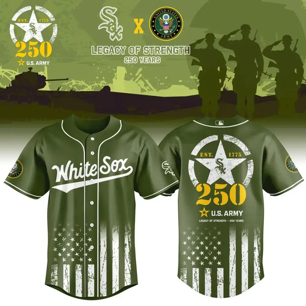 Chicago White Sox Mlb X Usa Legacy Of Strength Baseball Jersey Image