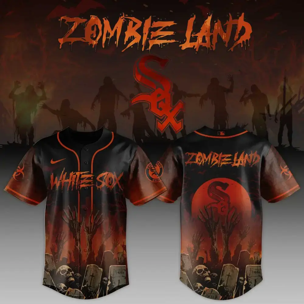 Chicago White Sox Mlb X Zombie Land Personalized Baseball Jersey For Fans Image