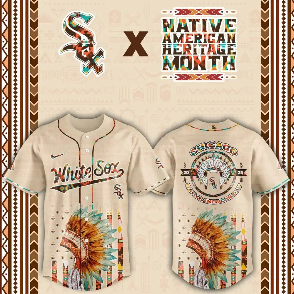 Chicago White Sox Native American Heritage Month Baseball Jersey Image