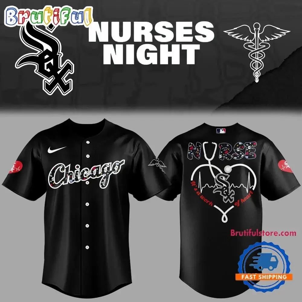 Chicago White Sox Nurses Night 2025 Black Baseball Jersey Image
