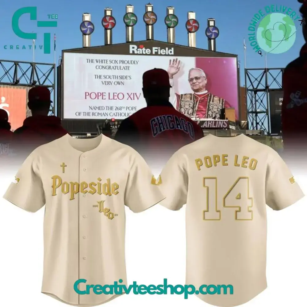 Chicago White Sox Pope Leo Xiv "South Side Of Chicago" Special Baseball Jersey Image