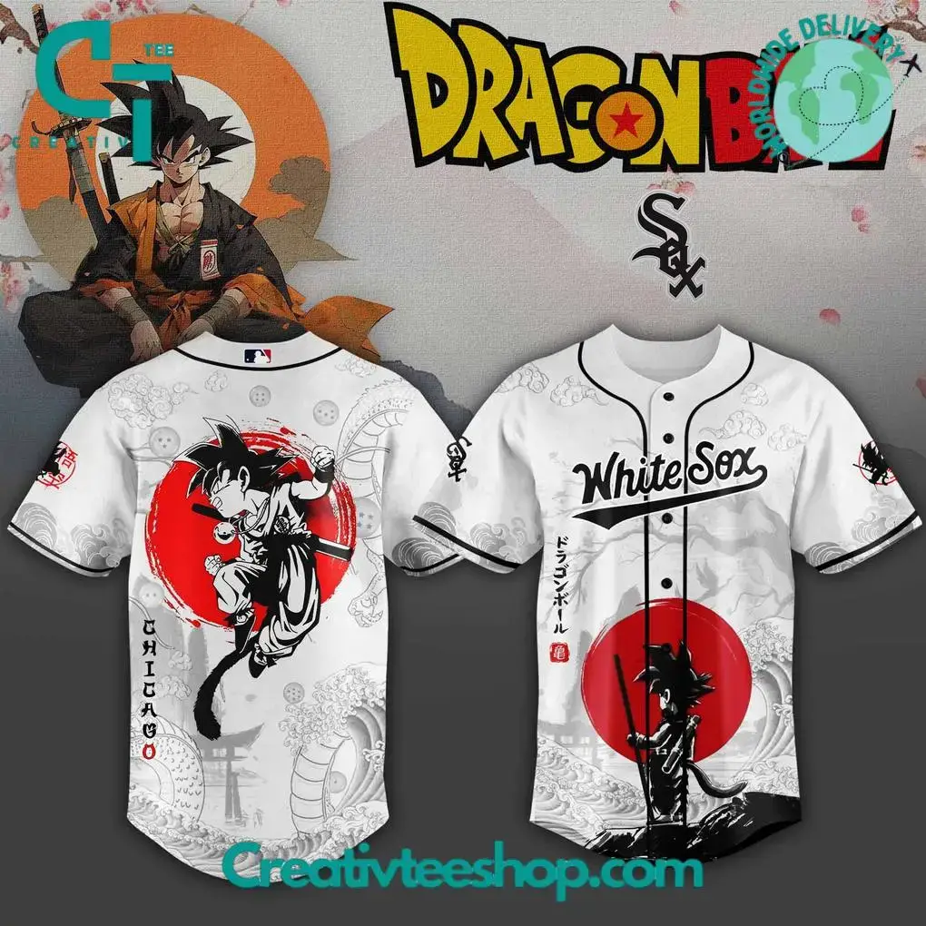 Chicago White Sox X Dragon Ball 2025 Japan Edition Baseball Jersey Image