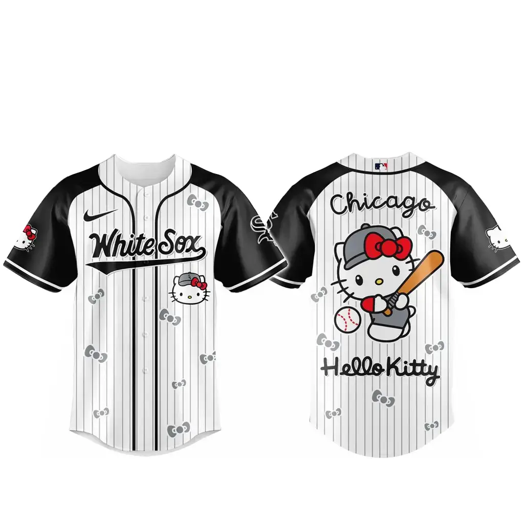 Chicago White Sox x Hello Kitty 2026 And Sanrio World Baseball Jersey Image