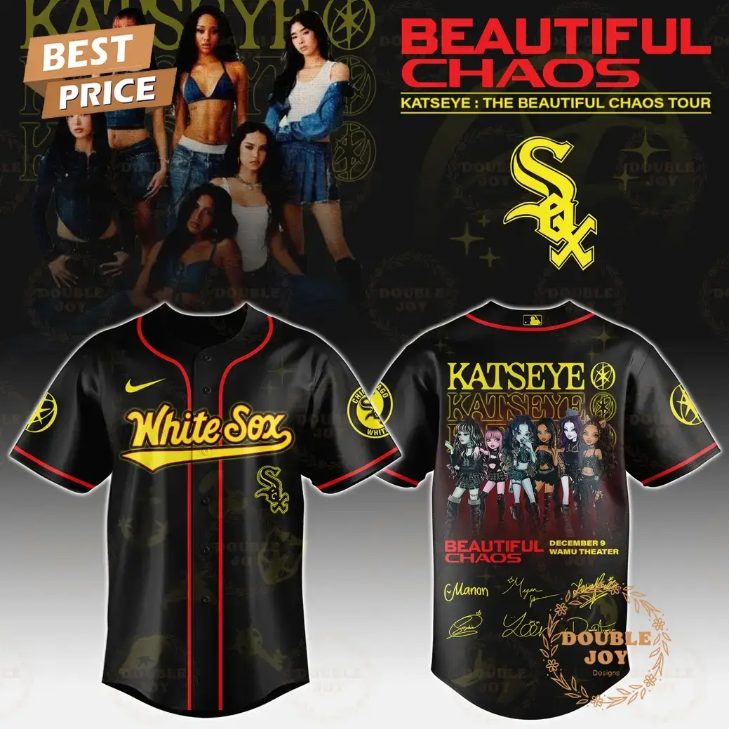 Chicago White Sox x Katseye "The Beautiful Chaos Tour" 2025 Baseball Jersey Image