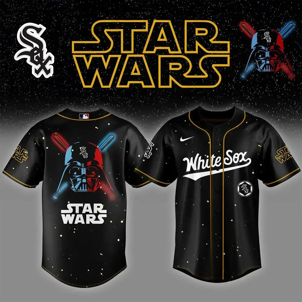 Chicago White Sox x Star Wars 2025 Baseball Jersey Chicago White Sox Merch Gifts For Fans Image