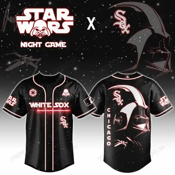 Chicago White Sox X Star Wars Darth Vader Sith Lord Night Game Baseball Jersey Image