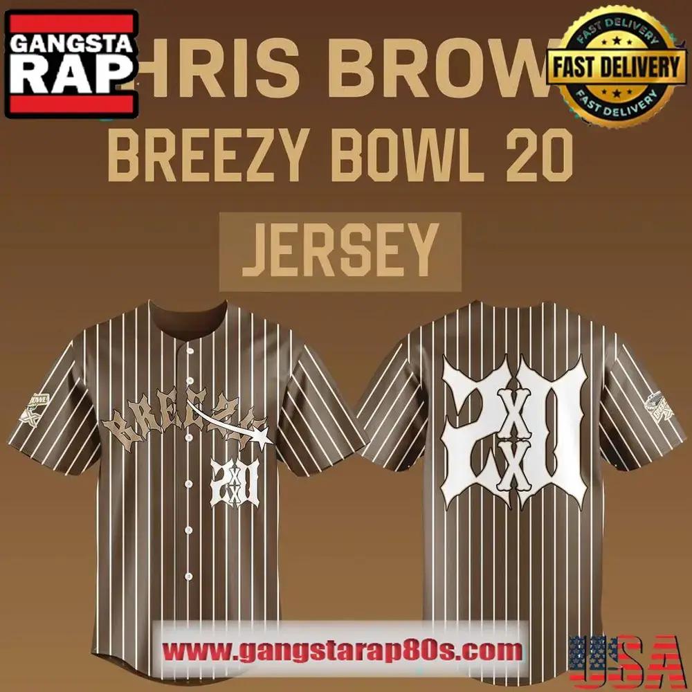 Chris Brown - Breezy Bowl 20 Baseball Jersey Image
