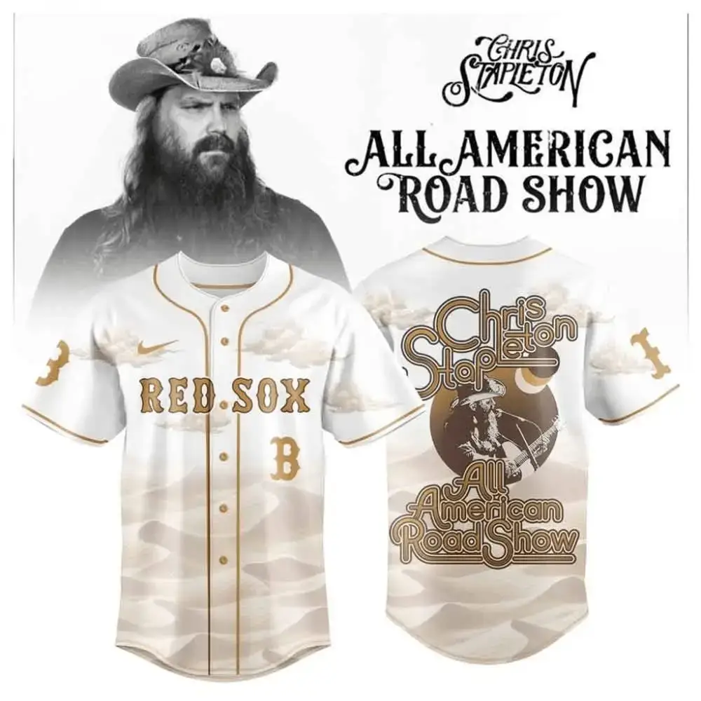 Chris Stapleton All American Roadshow Boston Red Sox Jersey Chris Stapleton Merch Fans Gifts Image