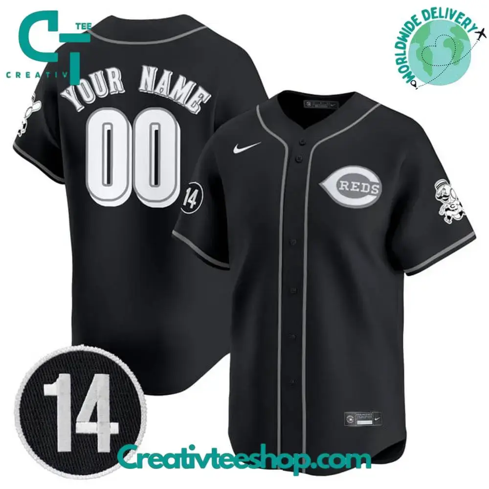 Cincinnati Reds 2025 Lights Out Pete Rose Patch Special Baseball Jersey Image