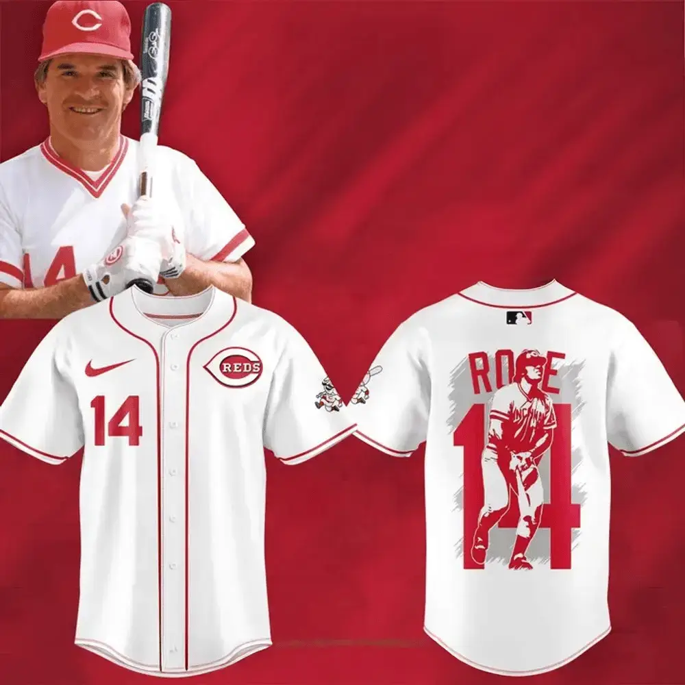 Cincinnati Reds Celebrate Pete Rose Night 2025 Baseball Jersey Image