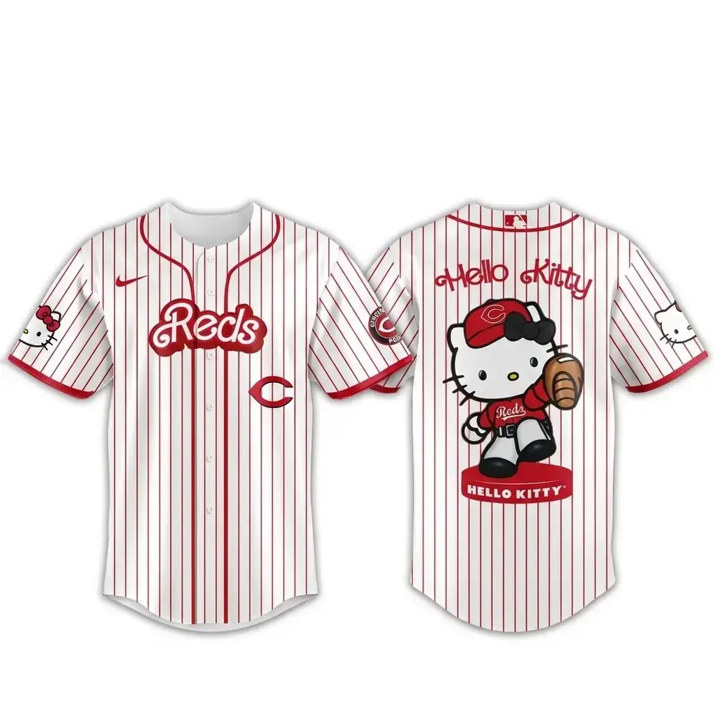 Cincinnati Reds Major League Baseball 2026 Hello Kitty Baseball Jersey Image