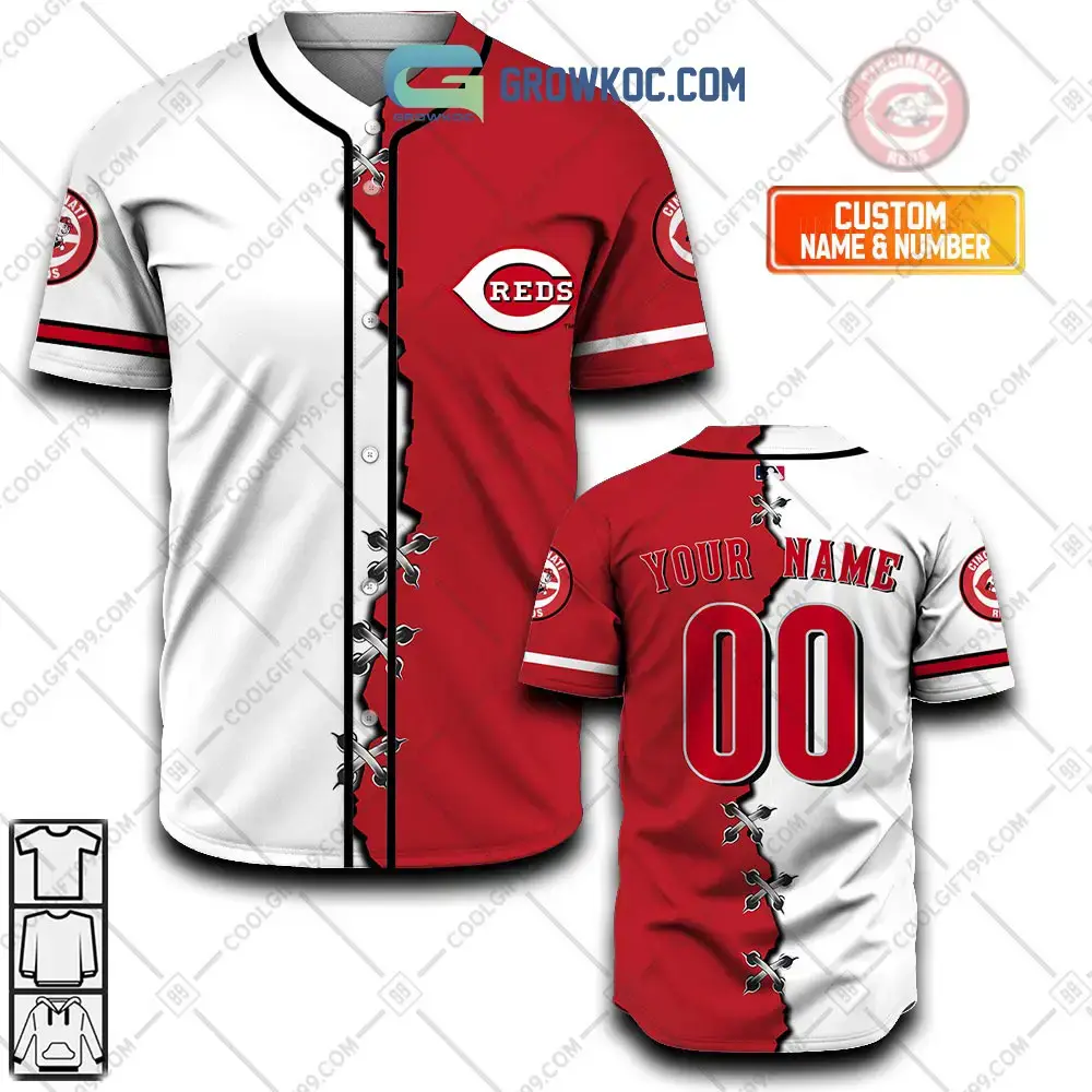 Cincinnati Reds MLB Personalized Mix Baseball Jersey Image