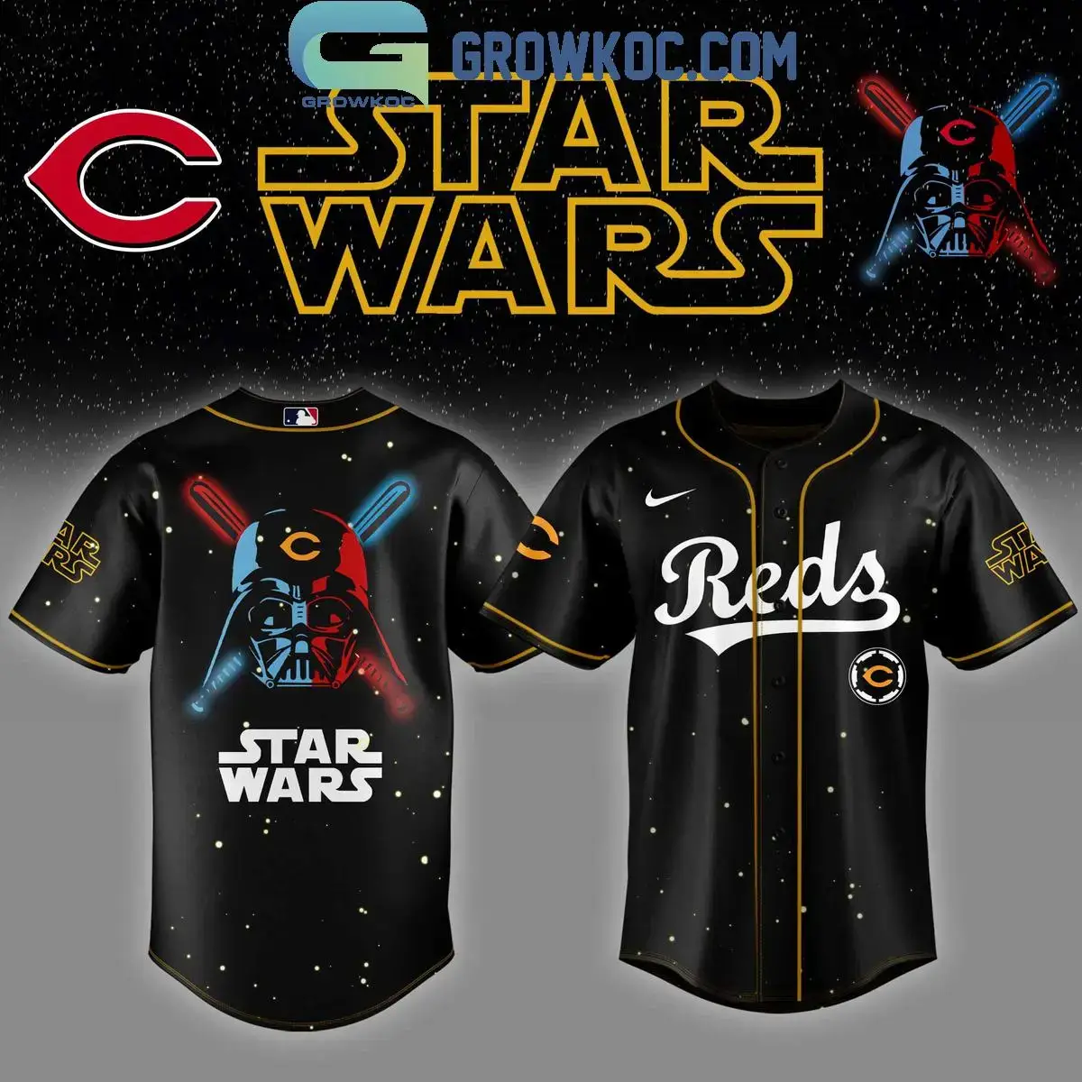 Cincinnati Reds MLB x Star Wars 2025 Baseball Jersey Image
