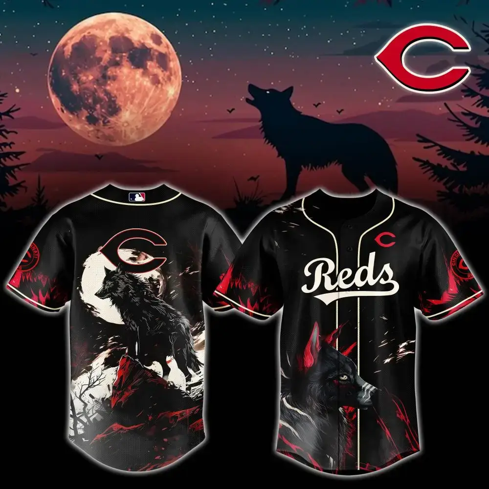 Cincinnati Reds Mlb X Wolf Baseball Jersey Image