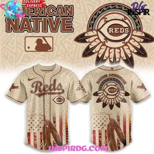 Cincinnati Reds Native American Heritage Honor 2025 Edition Baseball Jersey Image