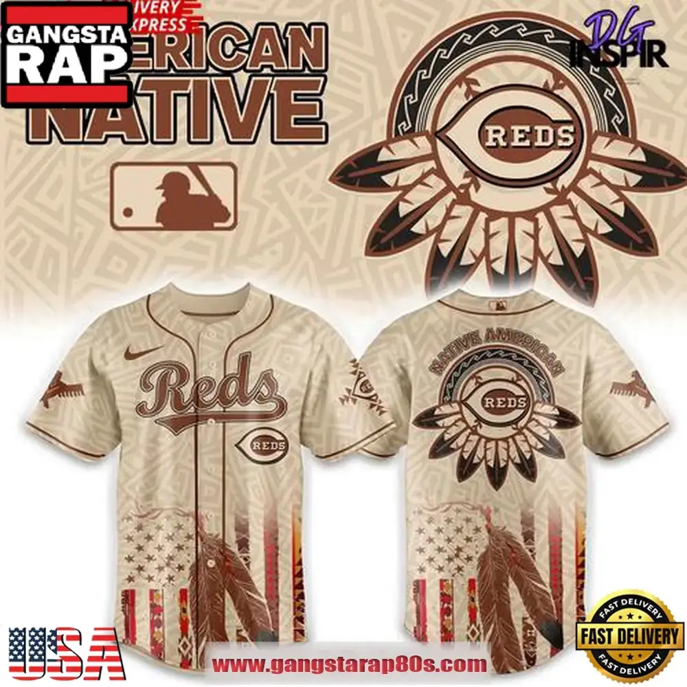 Cincinnati Reds Native American Heritage Honor 2025 Edition Baseball Jersey Shirt Image