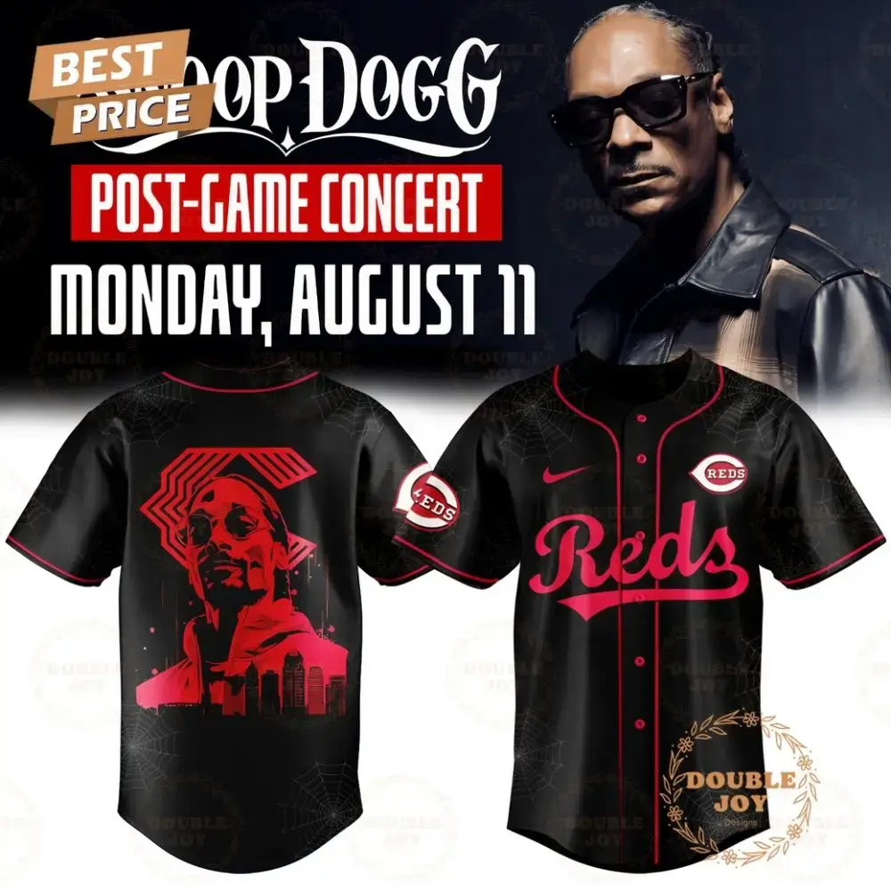 Cincinnati Reds Snoop Dogg Post-Game Concert 2025 Baseball Jersey Image