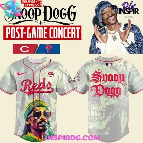 Cincinnati Reds Snoop Dogg Post-Game Concert 2025 Baseball Jersey Image
