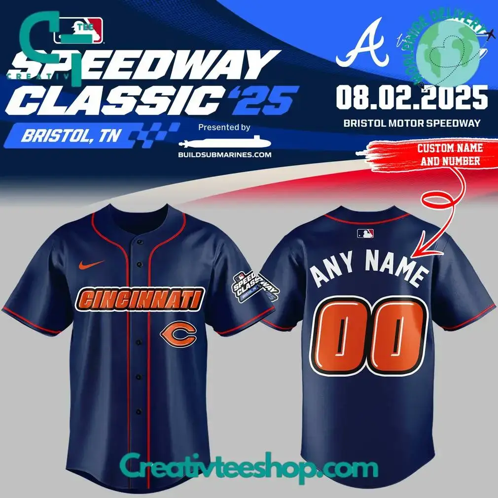 Cincinnati Reds Speedway Classic Custom Baseball Jersey Image