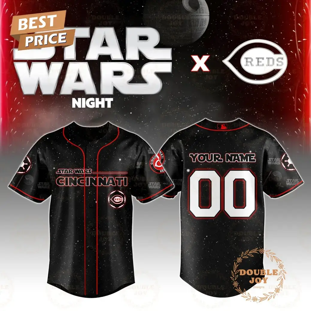 Cincinnati Reds Star Wars 2025 Custom Name Limited Edition Baseball Jersey Image