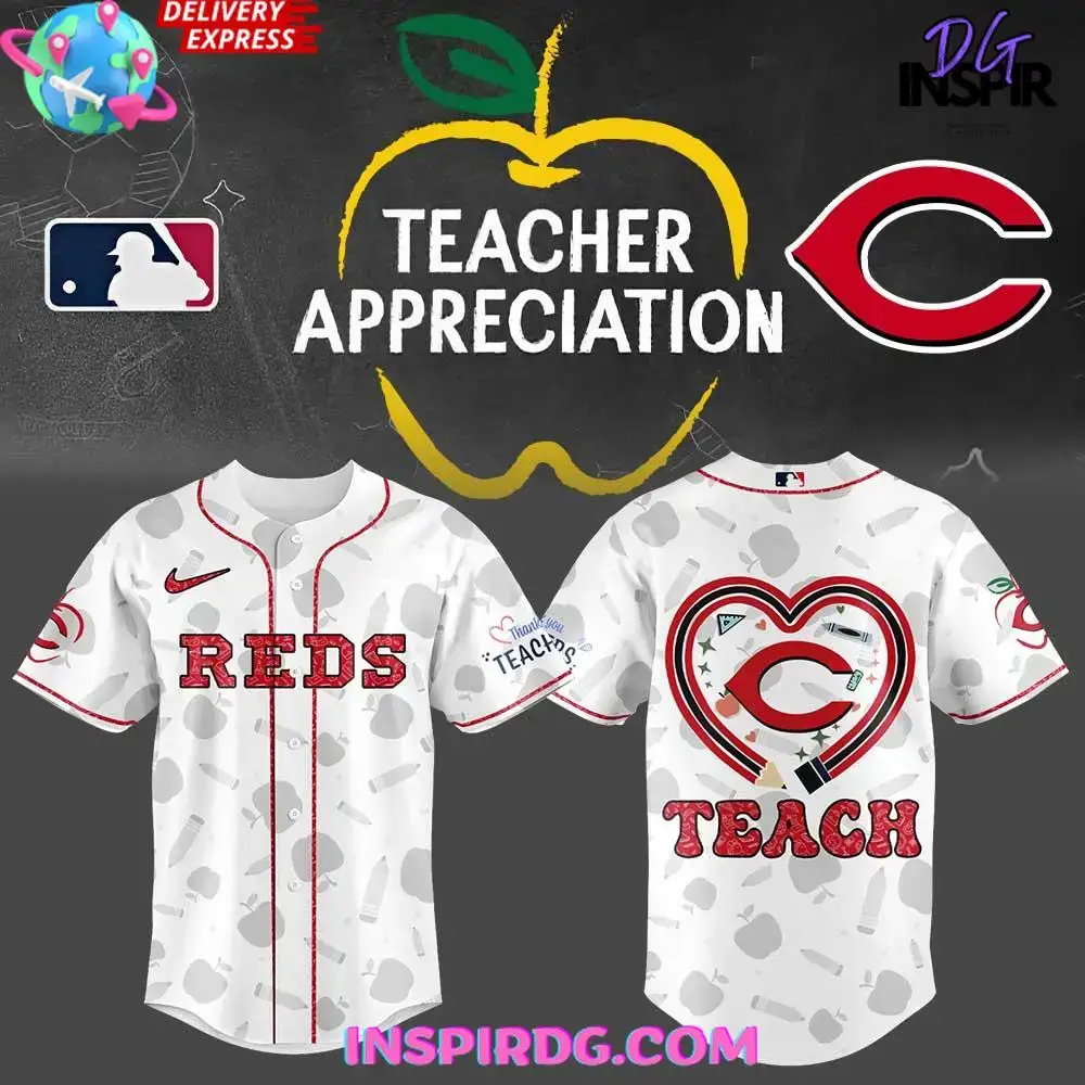 Cincinnati Reds Teacher Appreciation 2025 Baseball Jersey Image