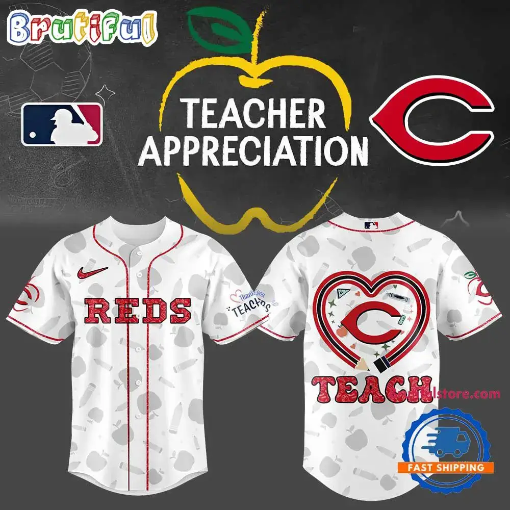 Cincinnati Reds Teacher Appreciation 2025 Baseball Jersey Image