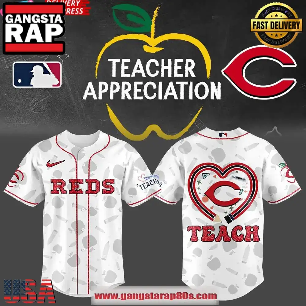 Cincinnati Reds Teacher Appreciation 2025 Baseball Jersey Shirt Image