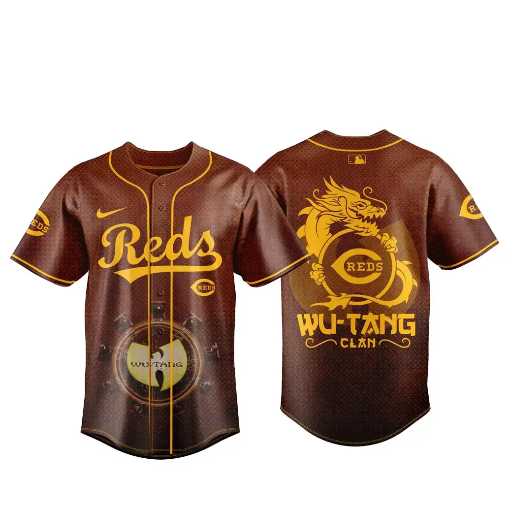 Cincinnati Reds Wu-Tang Clan The Final Chamber US Tour 2026 Baseball Jersey Image