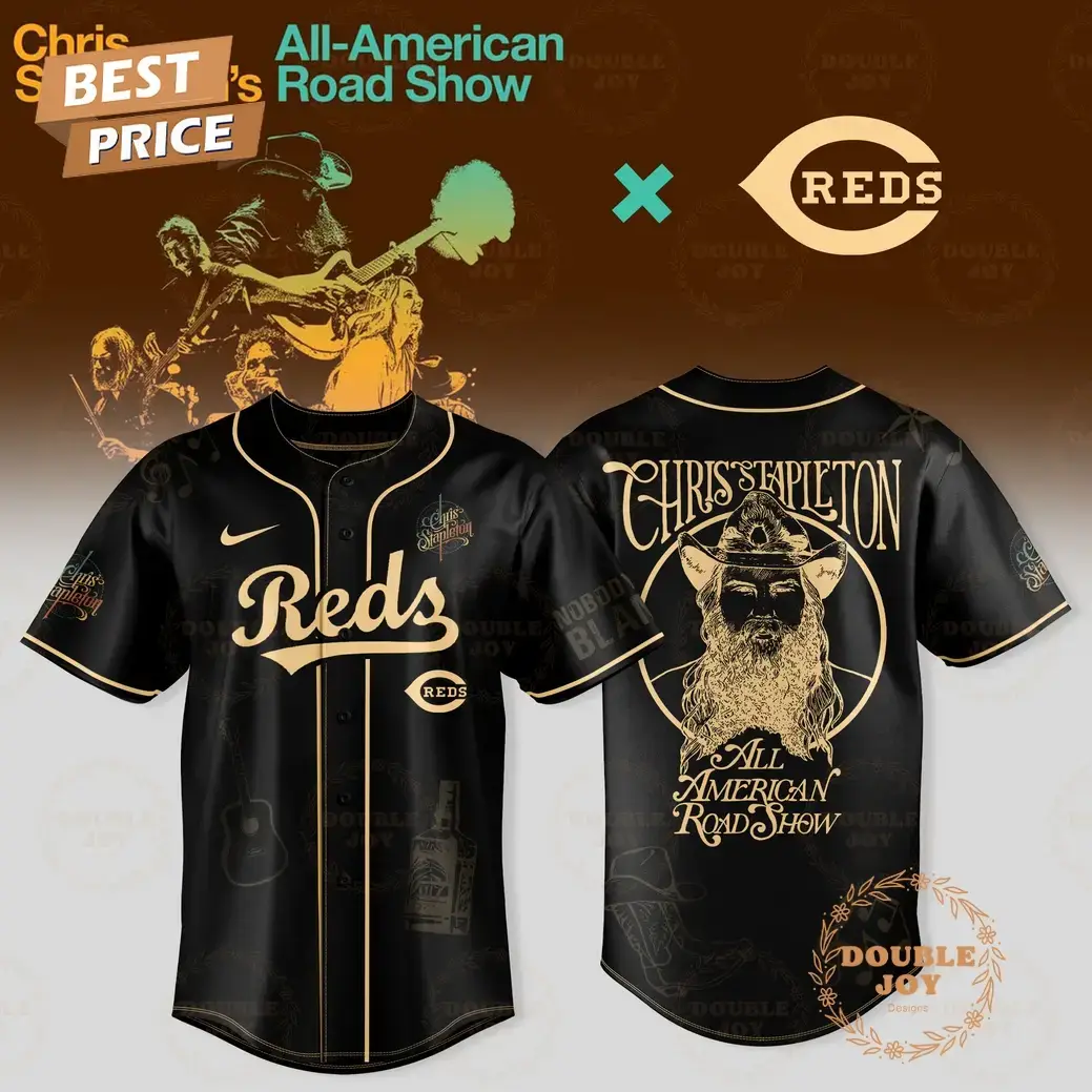 Cincinnati Reds x Chris Stapleton Show 2025 All American Road Baseball Jersey Image