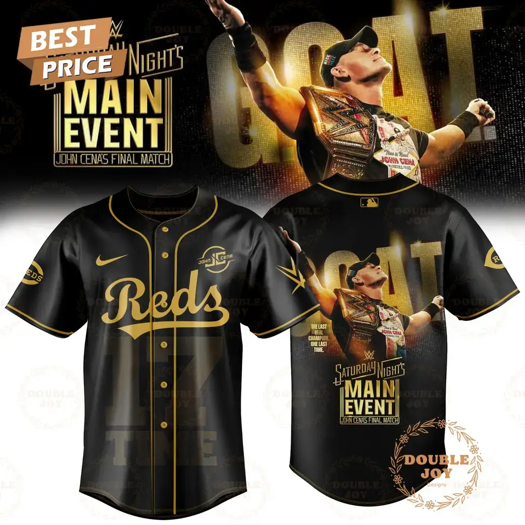 Cincinnati Reds x John Cena Final Match 2025 Baseball Jersey Image