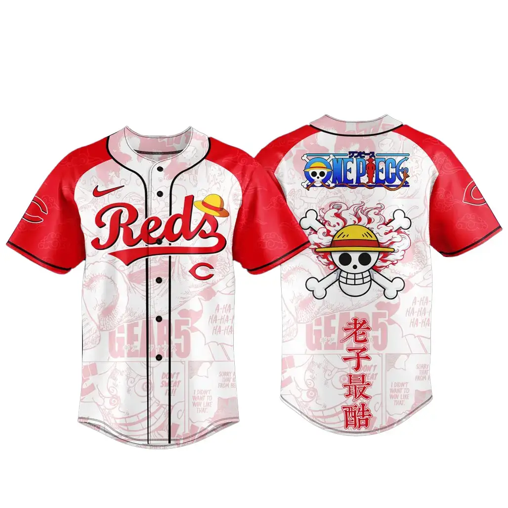 Cincinnati Reds x One Piece Night 2026 Game Baseball Jersey Image