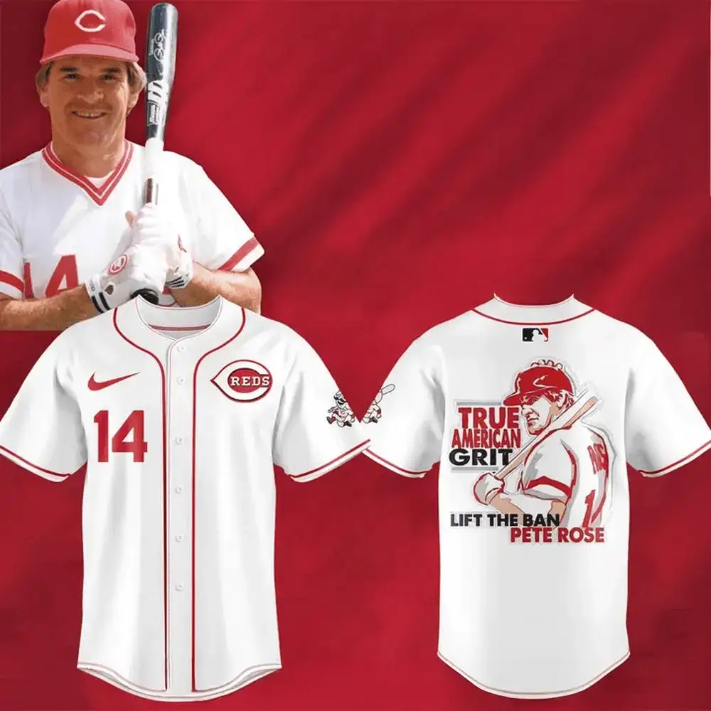 Cincinnati Reds x Pete Rose Night Collections 2025 Special Jersey Cincinnati Reds Merch Image