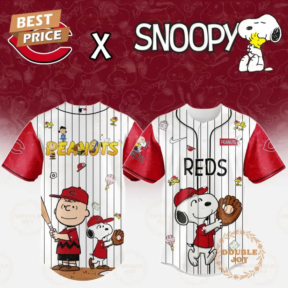 Cincinnati Reds X Snoopy 2025 Limited Edition Baseball Jersey Image