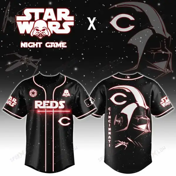 Cincinnati Reds X Star Wars Darth Vader Sith Lord Night Game Baseball Jersey Image