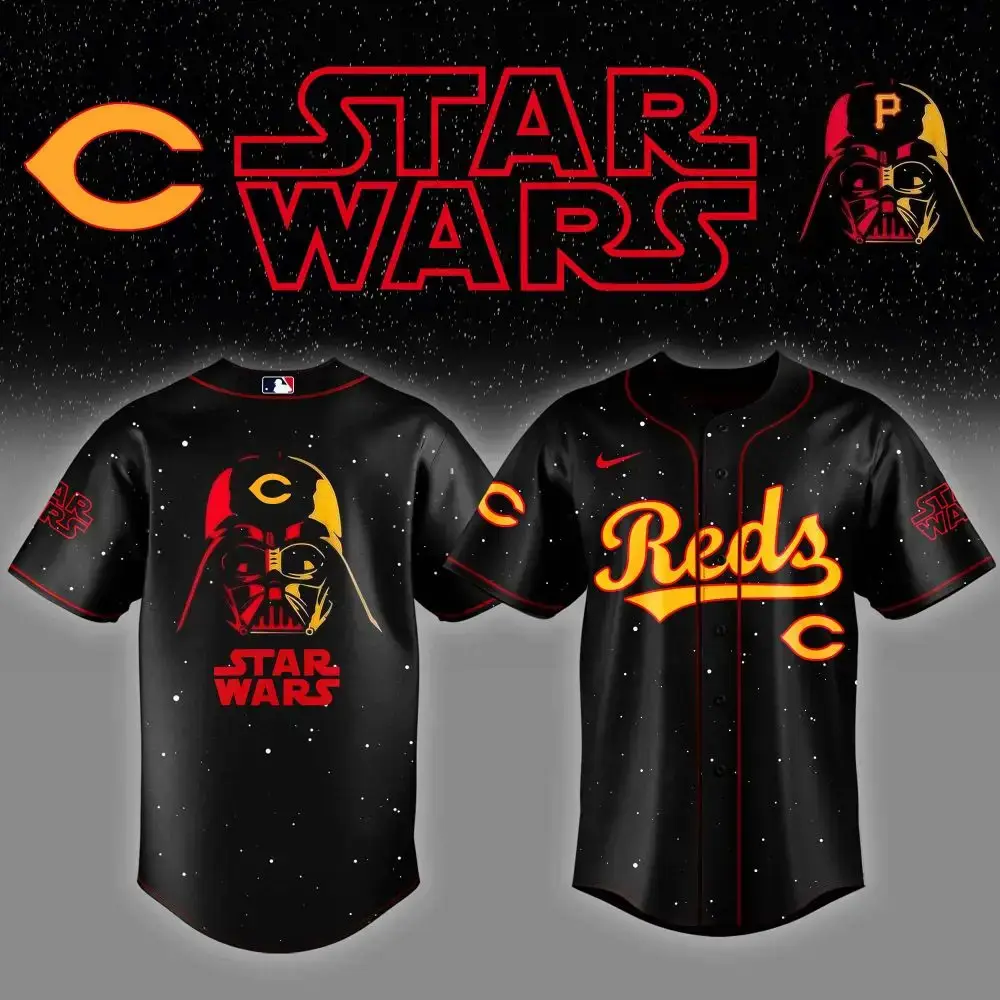 Cincinnati Reds X Star Wars Night Baseball Jersey Image