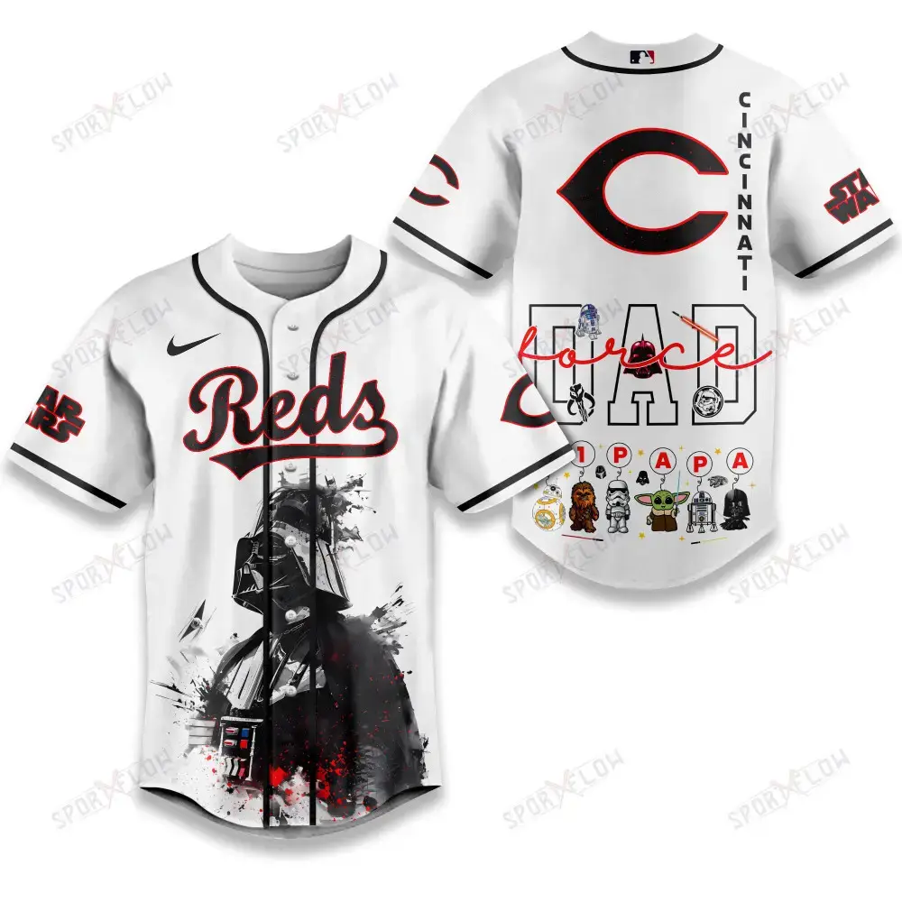 Cincinnati Reds X Star Wars The Force Dad Father'S Day Baseball Jersey Image