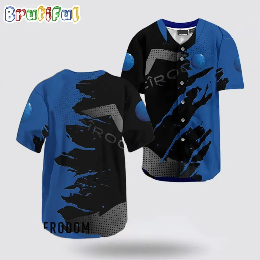 Ciroc Vodka Metal Crack Pattern Baseball Jersey Image