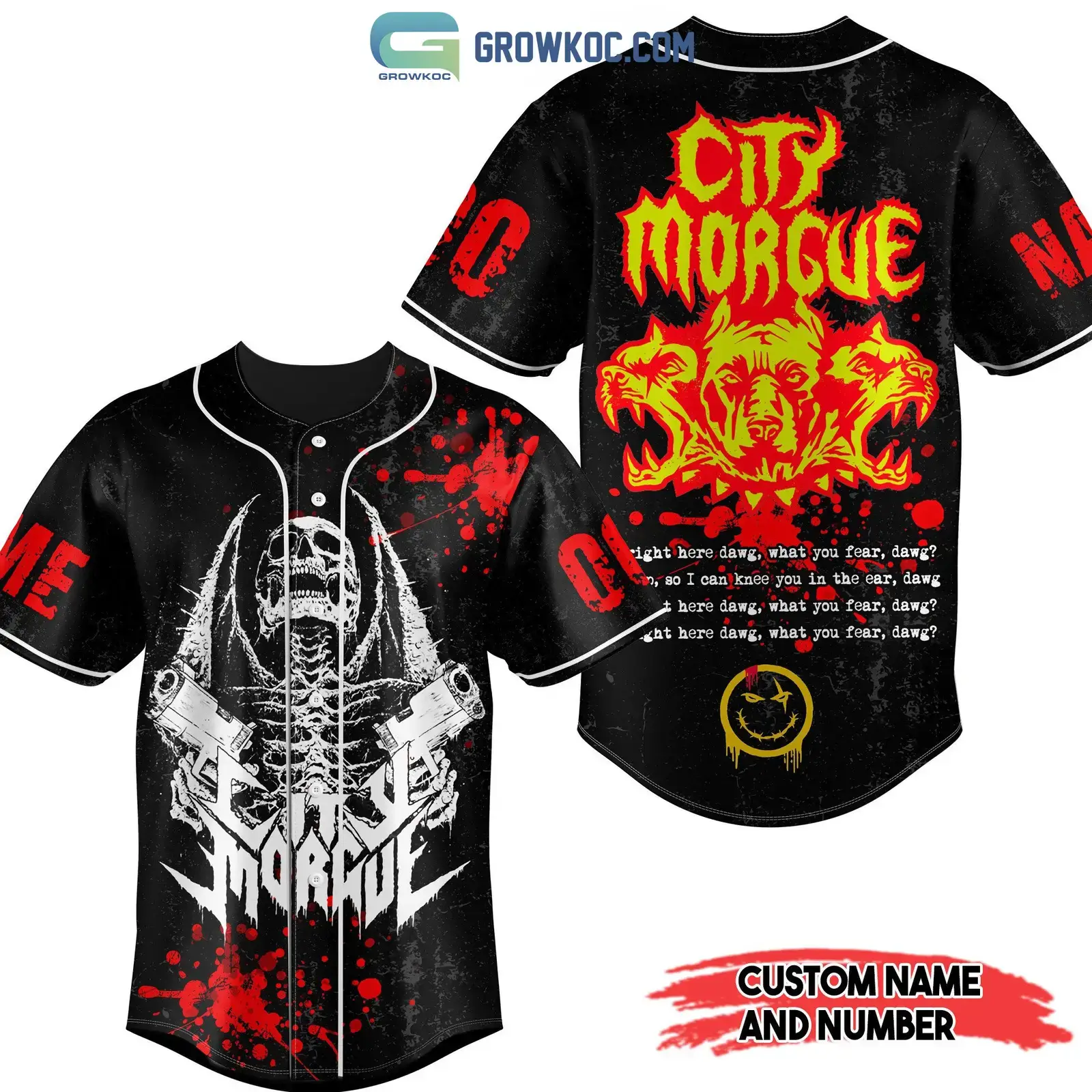 City Morgue Hip Hop Personalized Baseball Jersey Image