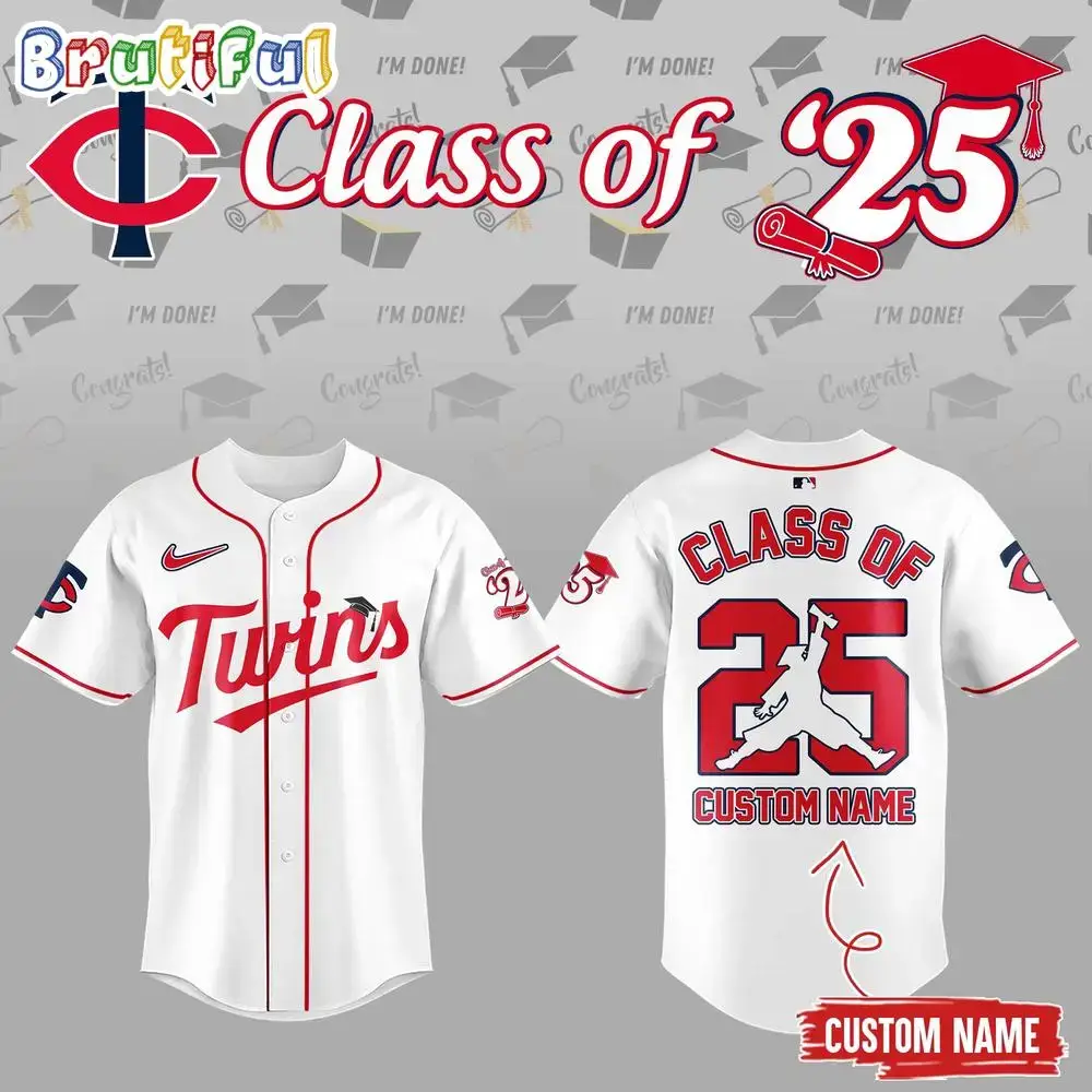 Class Of 2025 Minnesota Twins Baseball Jersey Image