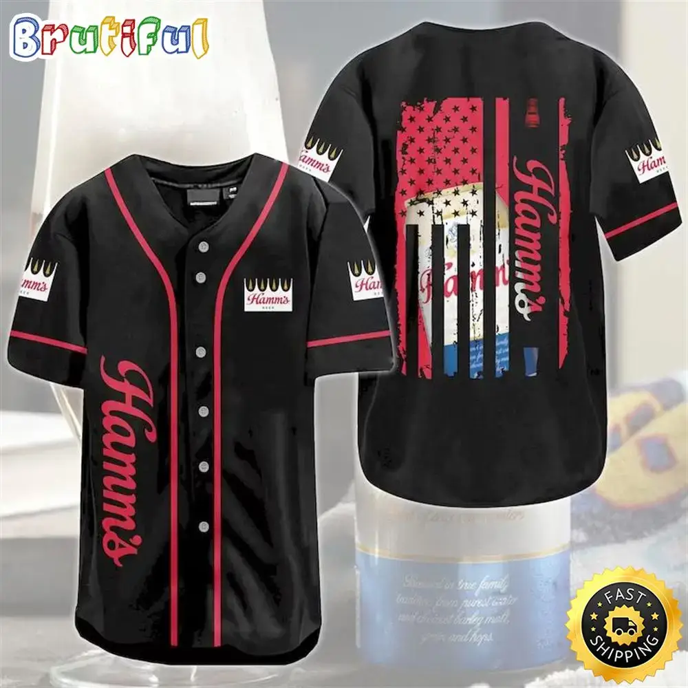 Classic Hamm'S Beer Baseball Jersey Image